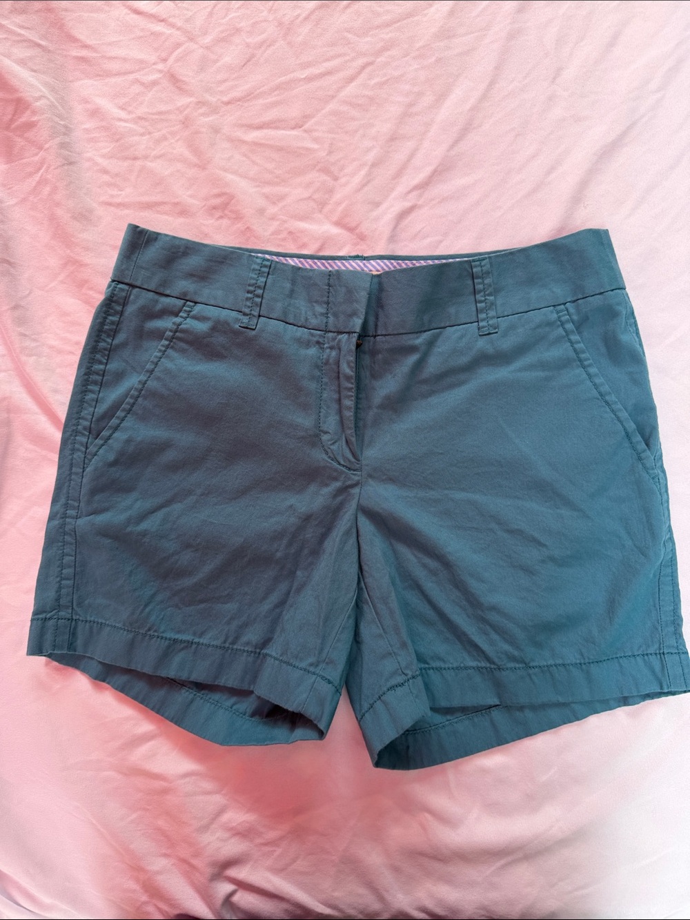 J. Crew Teal Chino Bermuda Shorts